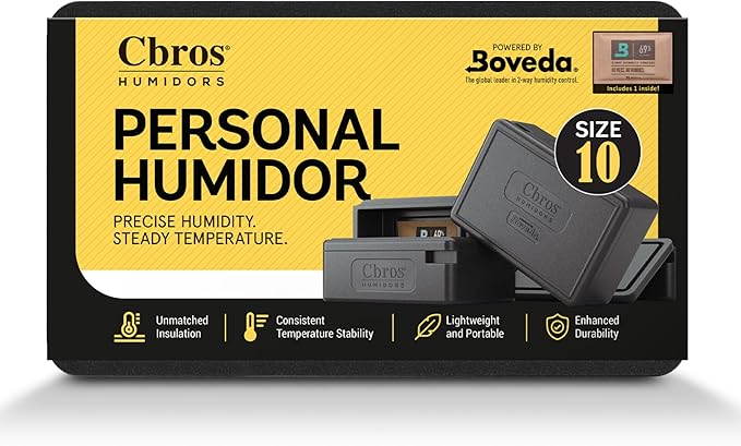 Cbros humidor 69% Two- Way Humidity Control Box Powered by Boveda, Moisture by Unknown