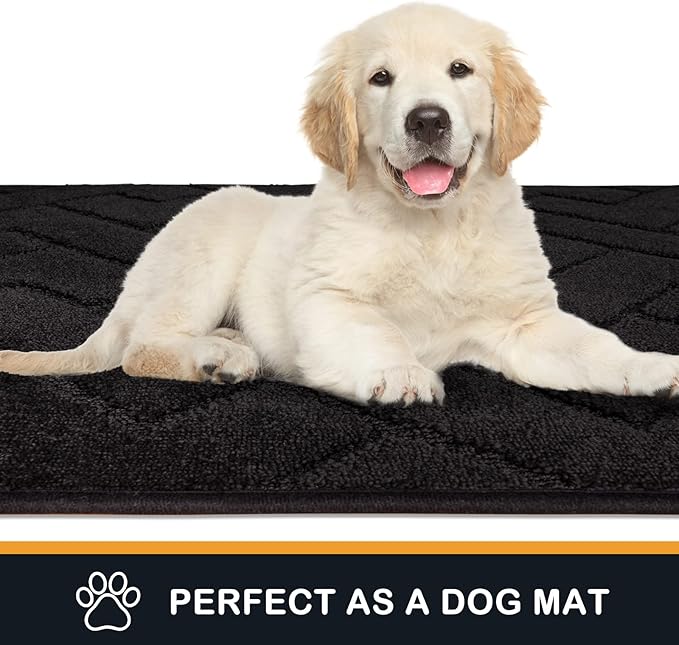 PURRUGS Dirt Trapping Door Mat 24" x 35.5", Non-Slip Machine Washable Entry Rug - Image 6
