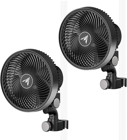 AC Infinity CLOUDRAY S6 2-Pack, Grow Tent Clip Fan 6” by ACInfinity