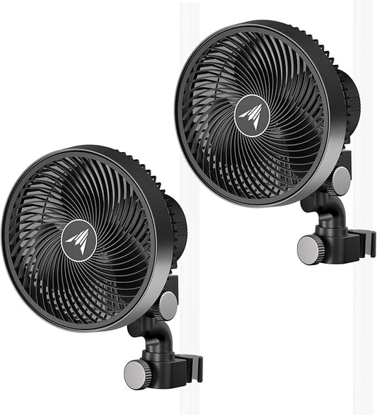 AC Infinity CLOUDRAY S6 2-Pack, Grow Tent Clip Fan 6” by ACInfinity