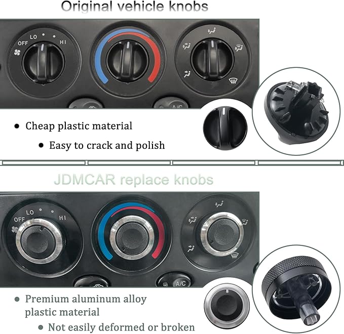 JDMCAR Upgrade Control Switch Knob Compatible - Image 2
