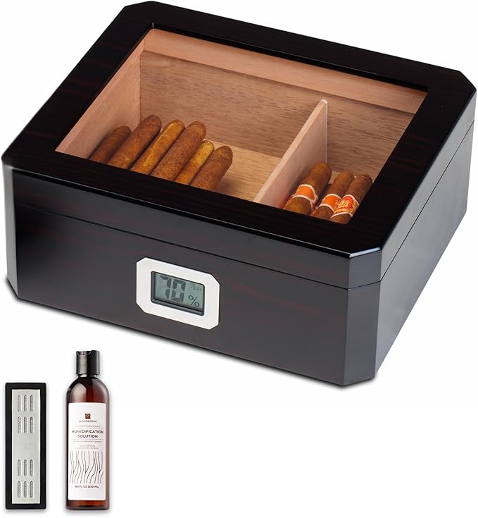 Woodronic Cigar Humidor for 50 Counts by Woodronic