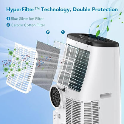 GarveeHome Portable Air Conditioner, Energy Efficient 14000 BTU AC, Window Kit - Image 5