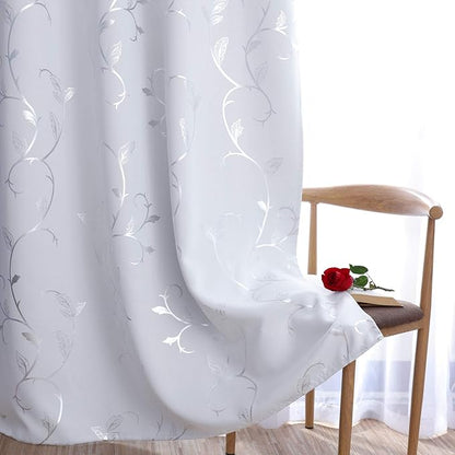 BUHUA Small Window Decor Blackout Curtains Thermal Insulated Room Darkening - Image 4