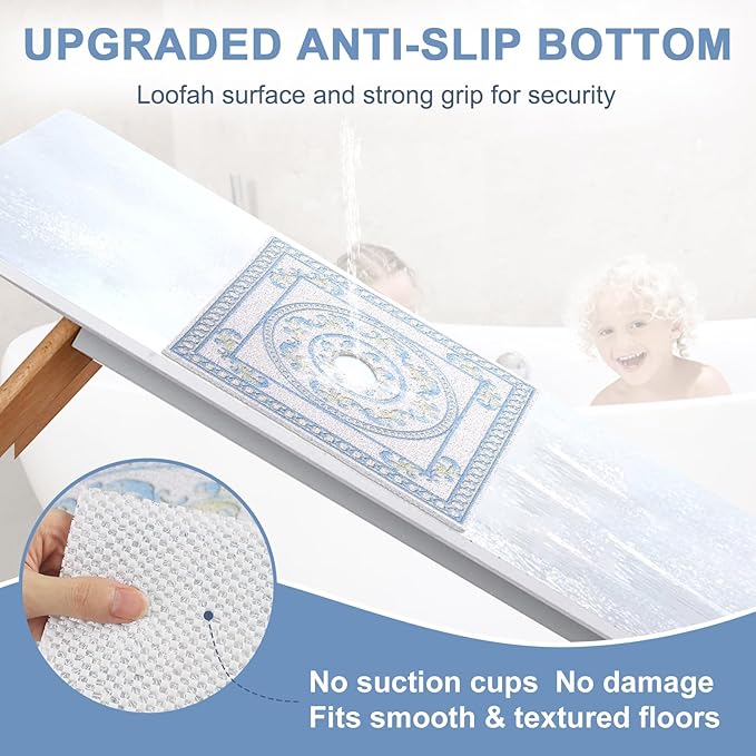 Square Shower Mat Non Slip: 32x32 Inch Extra Large Shower Mats - Image 4