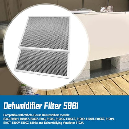 5881 Filter 2PC 14x12x1 Fit for Aprilaire E080 E100 8192A Dehumidifier & - Image 2