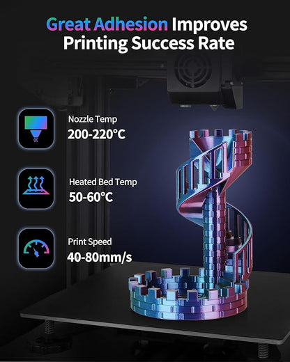 LANDU Silk Tri-Color PLA Filament 1.75mm 1Kg, Triple Color Silk PLA Filament - Image 4