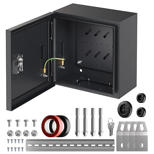 Joinfworld Outdoor Electrical Box 9.8" x 9.8" x 5.9" Weatherproof Electrical by Joinfworld
