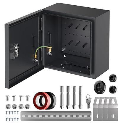 Joinfworld Outdoor Electrical Box 9.8" x 9.8" x 5.9" Weatherproof Electrical by Joinfworld