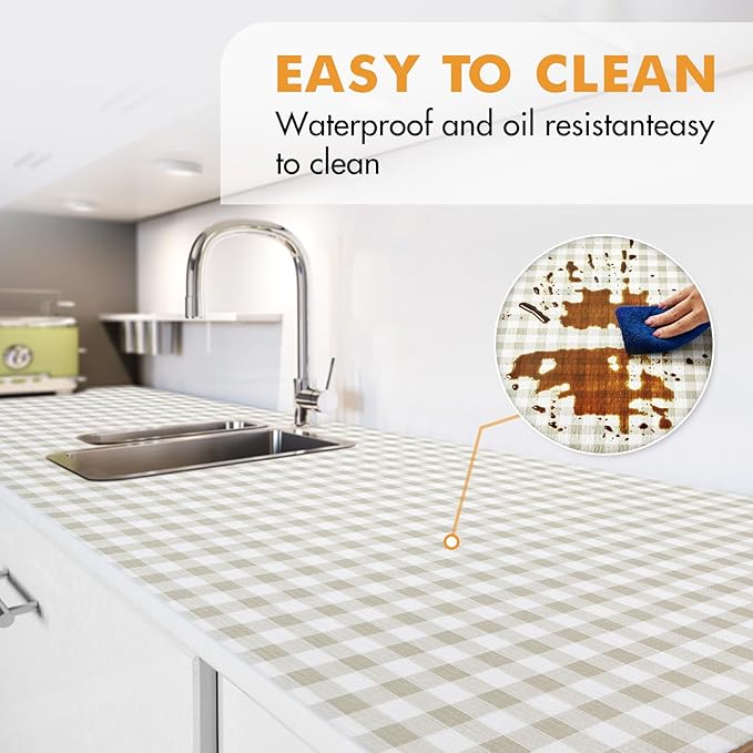 Viseeko Shelf and Drawer Liner for Kitchen Cabinet, Non-Adhesive Cabinet Liners - Image 3
