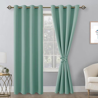 Hiasan Blackout Curtains for Bedroom, 52 x 84 Inches Long - Image 2