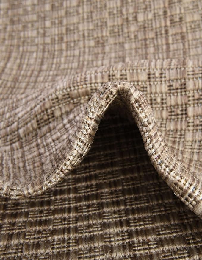 Unique Loom Collection Casual Transitional Solid Heathered Indoor/Outdoor - Image 6