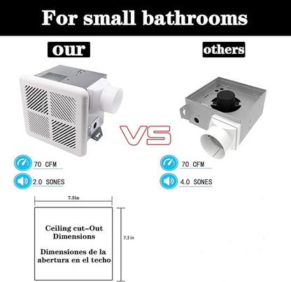 Tech Drive Very Quiet Bathroom Exhaust Fan - Image 5