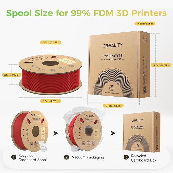 Creality Hyper PLA Filament Bundle 4KG, No-Tangling Stronger Toughness Fit Most - Image 7