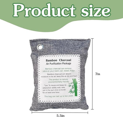 Bamboo Charcoal Air Purifying Bag, Activated Charcoal Odor Absorber Moisture - Image 6