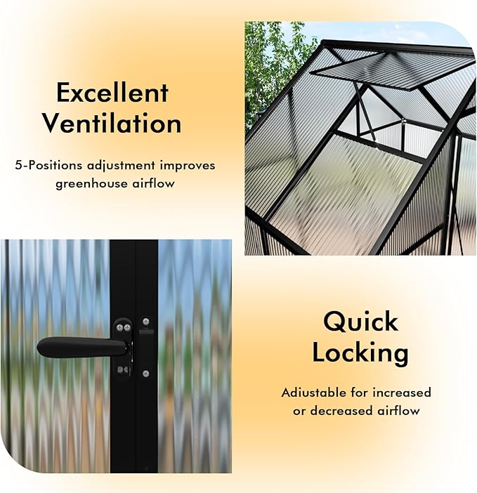 6×4FT Small Greenhouse, Mini Greenhouse - Image 5