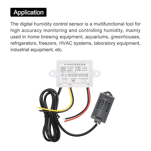 MECCANIXITY 24V DC LED Digital Humidity Meters Sensor Hygrometer Switch - Image 4