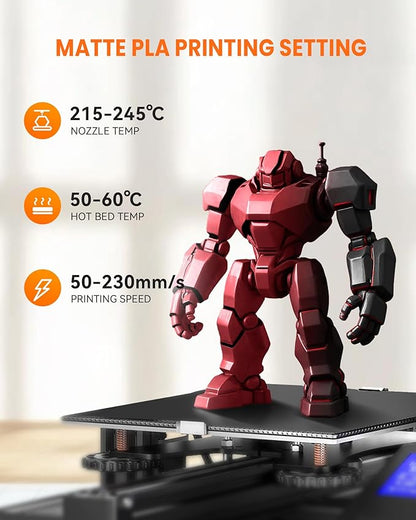TECBEARS Dual Color PLA Filament 1.75mm, Matte PLA 3D Printer Filament - Image 5