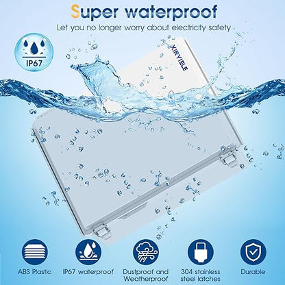 Waterproof Outdoor Project ABS Plastic Junction Box IP67 Weatherproof Dustproof - Image 2