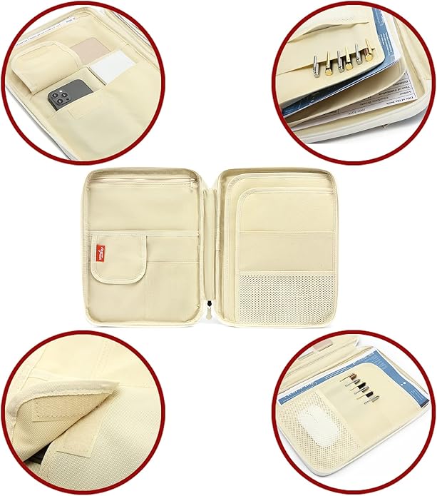 Document A4 Bag Case Waterproof Organizer Portfolio Office Travel Zipper - Image 6