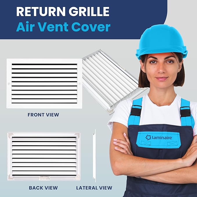 16x10 Inch Air Return Vent Cover Decorative – Premium Aluminum AC Vent Cover - Image 2