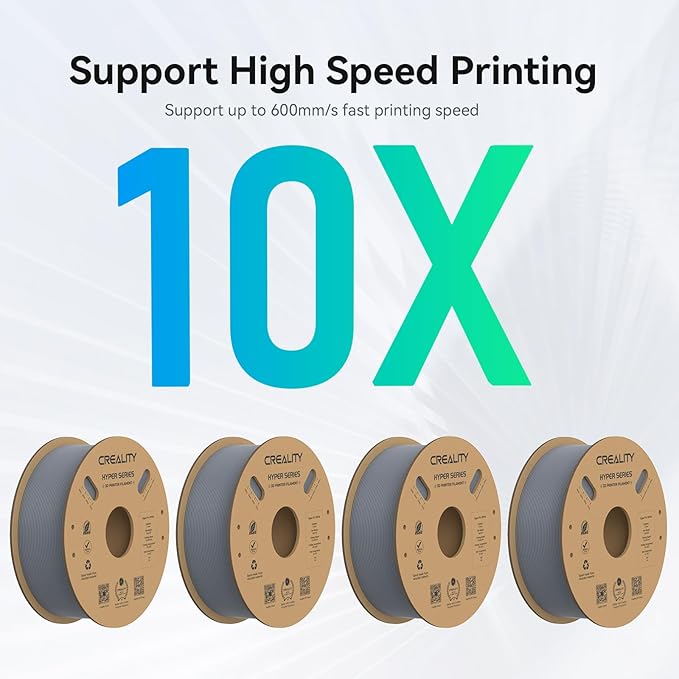 Creality Hyper PLA Filament 1.75mm, 30-600mm/s High Speed 3D Printer Filament - Image 4