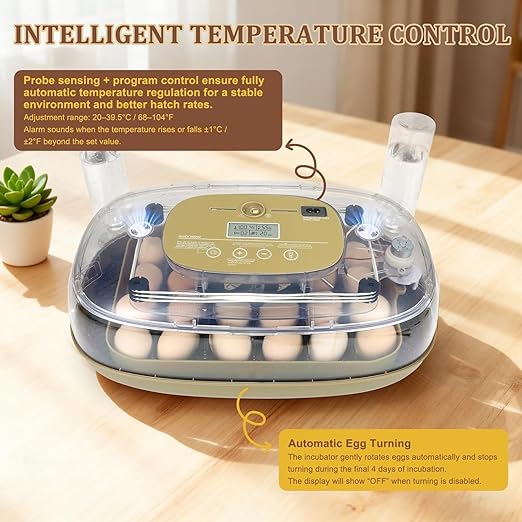 3rd Gen - 24 Egg Automatic Incubator, Stage-Based Adaptive Humidity - Image 6
