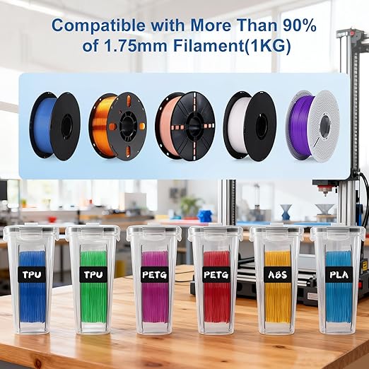 3D Printer Filament Dry Box, Transparent Dust-Proof Organizer - Image 6