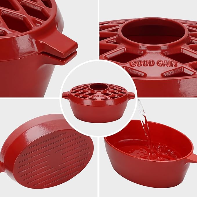 G Good Gain Wood Stove Steamer, Fireplace Humidifier, Cast Iron Humidifier - Image 7