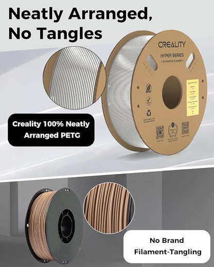 Creality Official Hyper PETG Filament 1.75mm, High Speed 30-600mm/s 3D Printer - Image 6