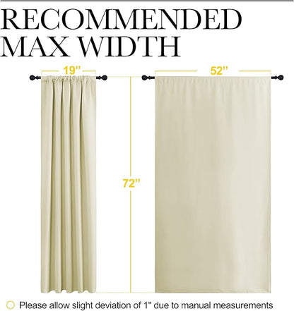 NICETOWN Living Room Curtains, Home Decorations Thermal Insulated Solid Rod - Image 7