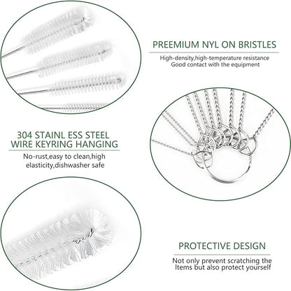 CiaraQ Bottle Cleaning Brushes, 9.8 Inch Nylon Tube Brush Set, Cleaner - Image 5