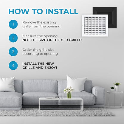 Aluminum 12 x 10 Inch Air Vent Covers - Image 6