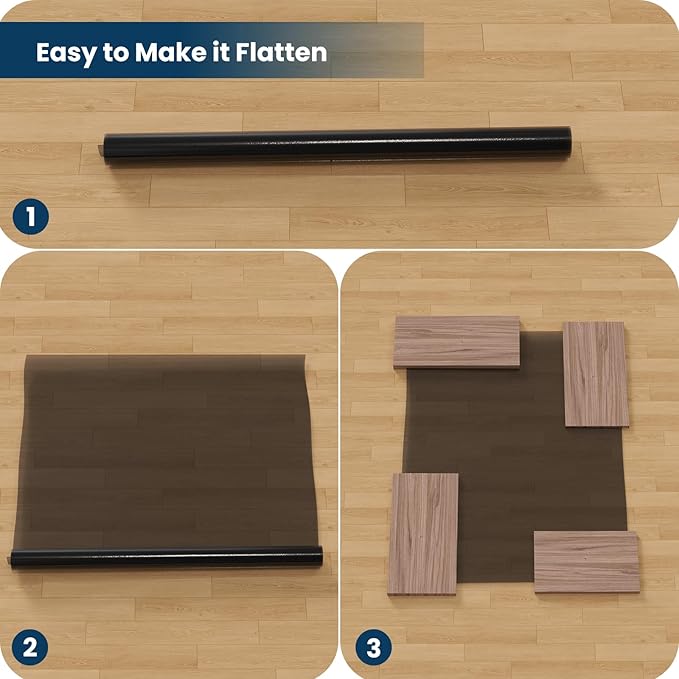 Floor Mats for Home, Waterproof Non-Slip Hard Floor Living Room Rug, PVC - Image 7