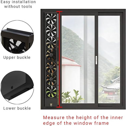 13-53" Vertical Expanding Window Fan - Image 2
