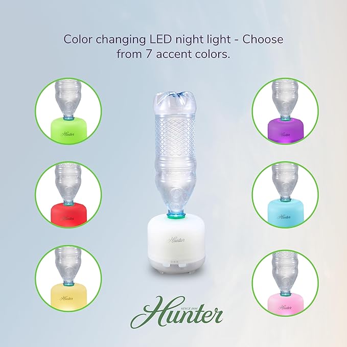 Hunter XJ-520 Aromatic LED Personal Ultrasonic Humidifier - Image 5