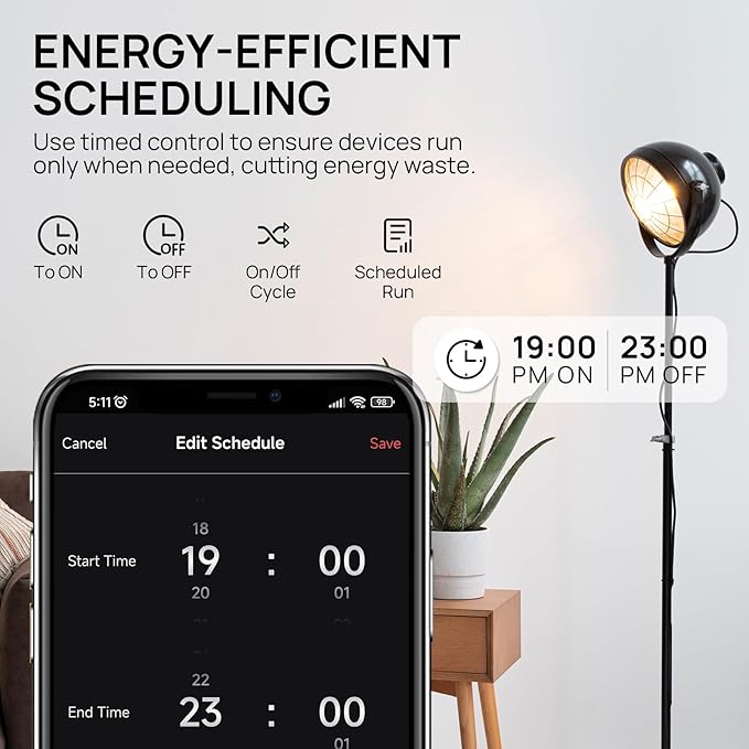 TURBRO Smart Temperature Controller Heating Cooling, WiFi-Enabled Thermostat - Image 4