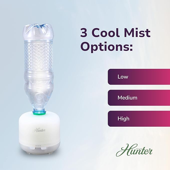 Hunter XJ-520 Aromatic LED Personal Ultrasonic Humidifier - Image 4
