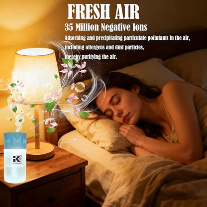 Essential Oil Diffuser, 35 Million Negative Ions Fresh Air, Glass Oil Diffuser - Image 3