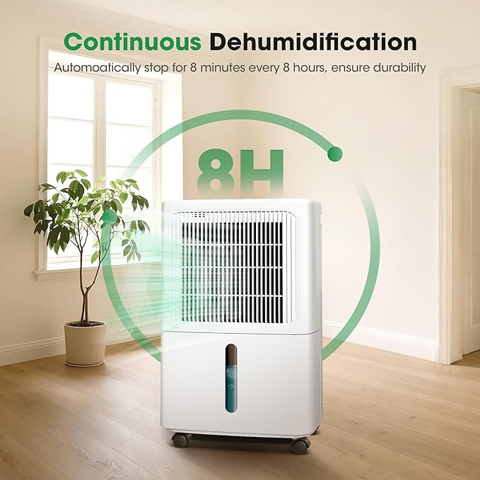 Dehumidifiers for Home with Drain Hose, 55 OZ Water Tank, 2500 Sq.Ft 35 Pints - Image 6