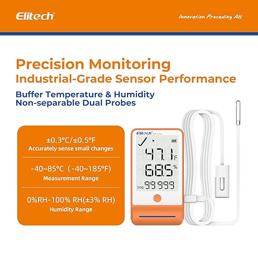 Elitech Bluetooth Thermometer Data Logger Temperature - Image 2