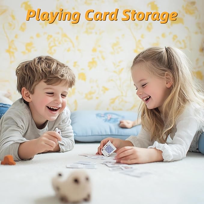 Bulk 900 Capacity Trading Cards Storage Box, in Total 25 Pack Brown White - Image 6