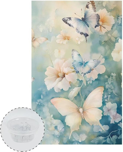 Butterfly Flower Headrest Cover Sofa Headrest Protective Covers Anti-Fade Couch - Image 2