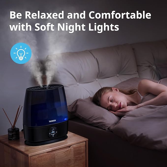 Humidifiers for Bedroom Home, 6L Cool and Warm Mist Air Humidifier for Large - Image 7