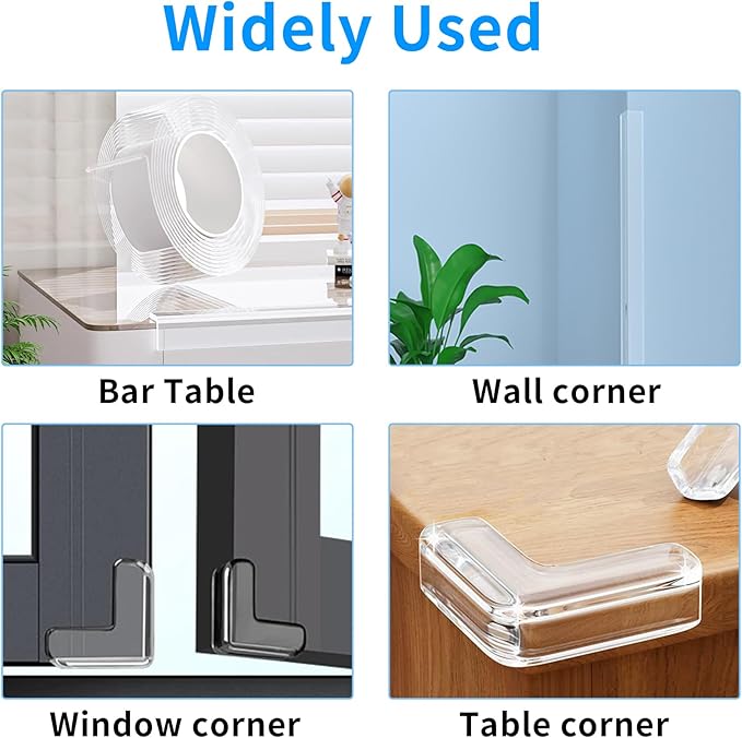 0.8 in x 16.4 FT, Edge Corner Protector Baby Proofing - Image 5