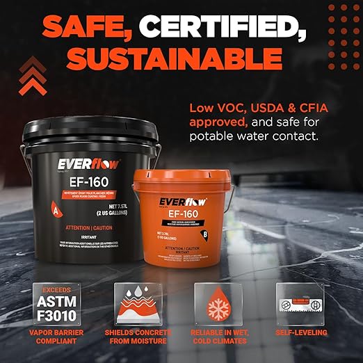 MPC-160 Epoxy Moisture Vapor Barrier, Moisture-Barrier Floor Epoxy Kit - Image 5