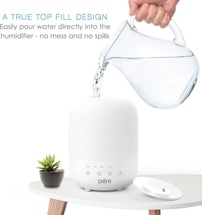 Pure Enrichment® HUME™ Sense Top Fill Humidifier – Large 3L Tank, Auto Mode - Image 2