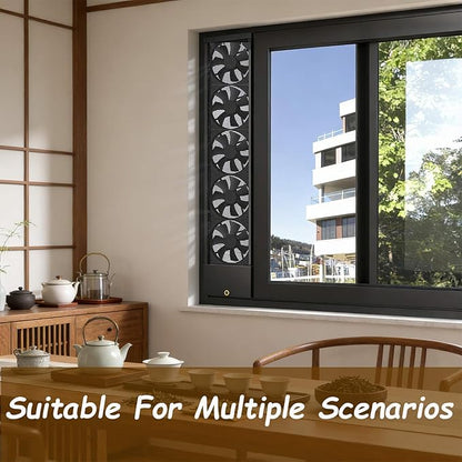 Vertical Window Exhaust Fan for Sliding Windows-Easy Tool-Free Installation - Image 4