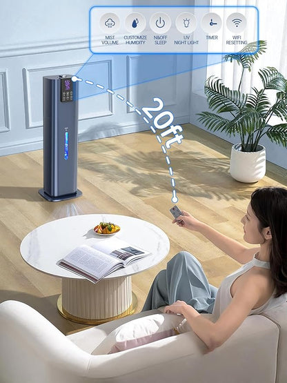 8L Smart Humidifiers for Bedroom Large Room, 2.1Gal Cool Mist Top Fill Diffuser - Image 6
