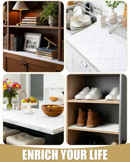 Shelf Liners for Kitchen Cabinets Non-Adhesive, Non-Slip Thickened Shelf Paper - Image 7